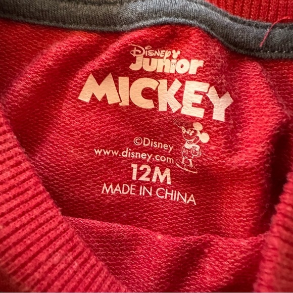 Disney Red Mickey Mouse Sweatshirt - Picture 3 of 3